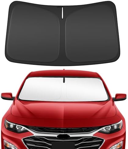 Windshield Sun Shade for 2016-2025 Che-vrolet/Chevy Malibu Compatible Accessories Foldable Design Sunblocker Protects from Sun Rays & Heat Damage by Unknown