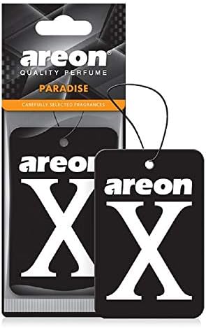 AREON X XV18A Hanging Best Car Air Freshener Paradise Scent, Paper Hanging Ornaments, Long Lasting Scent for Car or Home 12 Pack by AREON