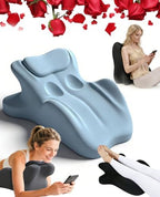 27 Degree Intimacy Pillow= Just The Right Lift, Ergonomic Memory Foam Intimacy Comfort Pillow Hip & Back Support, All Perfect Position Easily Postures Wedge Pillow (Blue) by Unknown