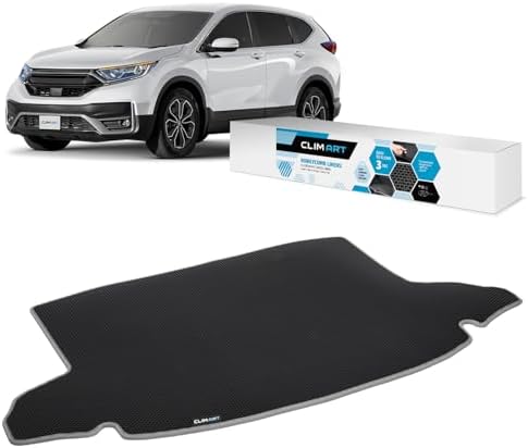 CLIM ART Cargo Liner for Honda CR-V (CRV) 2017-2022 Custom Fit Trunk Mat, with Honeycomb Dirtproof & Waterproof Technology - All-Climate, Heavy Duty, Anti-Slip Cargo Liner, Luggage - FL04117021 by CLIMART
