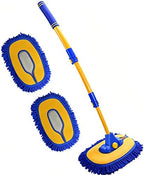 Mveqrrn Scratch-Free Car Wash Brush, Extendable Long Handle Mop (Blue) by MVEQRRNcardetailbrushset