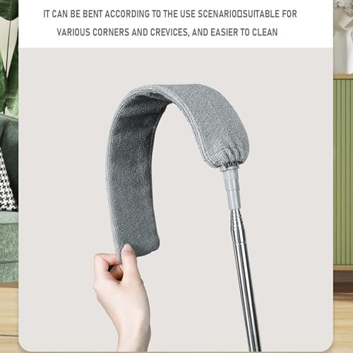 100 inches Retractable Gap Dust Cleaner Cleaning Tools with 4 Microfiber Dusting Cloths Long Handle, Washable and Retractable Duster Brush for Cleaning Under Appliances Furniture Couch Fridge - Image 6