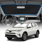 for Toyota Rav4 Sun Shade Windshield Cover - Custom Fit Rav4 Accessories 2013-2018 Sunshade Foldable UV Protection & Heat Shield Sun Visor Accessories by Unknown