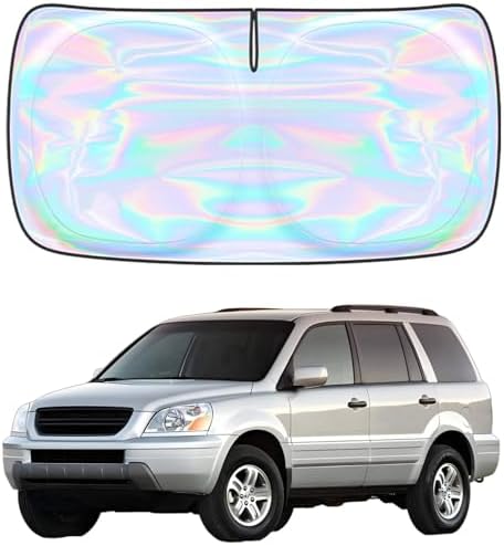 Windshield Sun Shade for Honda Pilot 2003-2008 - 4 Layers Sunshade Compatible with Honda Pilot Foldable Front Window Sunshade Sun Visor Protector Block UV Rays Keep Your Car Cooler Car Accessories by Unknown