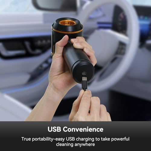 Handheld Cordless Professional 4-in-1 Car Vacuum Cleaner with Digital Display, 20000Pa Powerful Handheld Vacuum, Portable Cordless Vacuum with Brushless Motor & Crevice Tool for Car Home Office Pet - Image 7