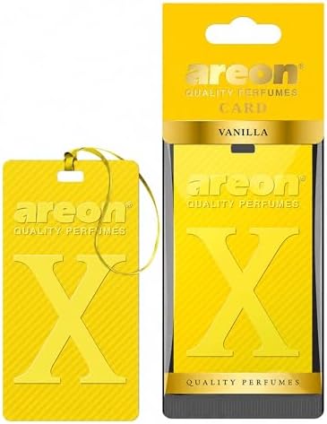AREON X Version Vanilla Hanging Best Car Air Freshener - Long Lasting Scent for Car or Home - Long Lasting, Fresh, Luxurious Scent by AREON