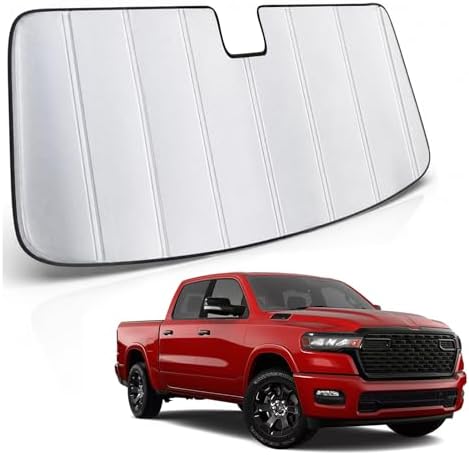 MAIKER OFF ROAD Windshield Sunshade Compatible with Ram 1500 2019-2025 by MAIKEROFFROAD