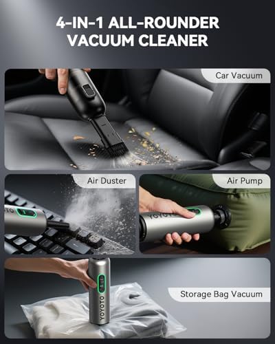 Car Vacuum Rechargeable 21000Pa Powerful Suction Handheld Vacuum Cordless - Image 3