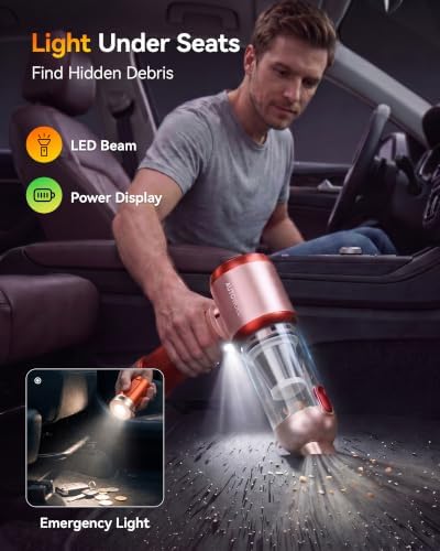 Cordless Handheld Car Vacuum Cleaner 22000PA with Removable Battery - Image 6