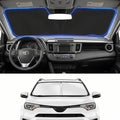 for 2013-2018 Toyota RAV4 Windshield Sun Shade Front Window Shade Custom Fit RAV4 Accessories LE, XLE, Premium, XSE, Limited, SE, TRD Off-Road Sun Visor Protector Foldable Blocks UV Rays by Unknown