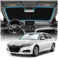for Honda Accord Sun Shade Windshield Cover - Custom Fit Accord Accessories 2018-2022 Sunshade Foldable UV Protection & Heat Shield Sun Visor Accessories by Unknown
