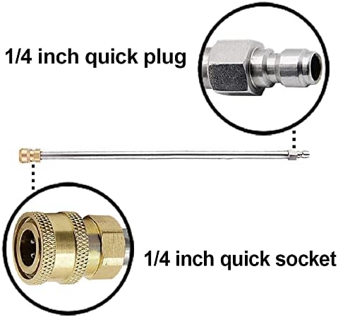 RIDGE WASHER Pressure Washer Extension Wand, 16 Inch, Stainless Steel - Image 3