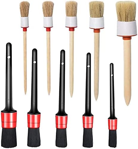10PCS Car Auto Detailing Brushes Set Interior & Exterior Cleaner by Dualshine