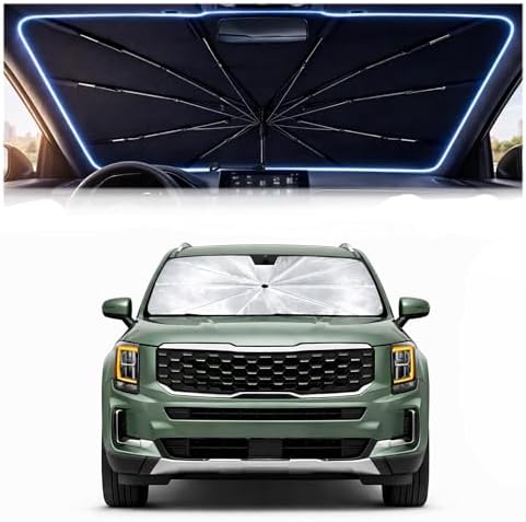 Car Windshield Sun Shade Umbrella for Kia Telluride 2020-2024 by Unknown