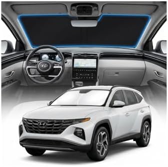 for Hyundai Tucson Sun Shade Windshield Cover - Custom Fit Tucson Accessories 2022 2023 2024 2025 2026 Sunshade Foldable UV Protection & Heat Shield Sun Visor Accessories by Unknown