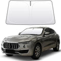 Front Windshield Sun Shade Custom Fit Compatible for Maserati Levante 2017-present Sunshade Foldable UV Ray Reflector Sun Visor Protector Shield Cover Reflective (for Maserati Levante 2017-present) by akarin