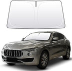 Front Windshield Sun Shade Custom Fit Compatible for Maserati Levante 2017-present Sunshade Foldable UV Ray Reflector Sun Visor Protector Shield Cover Reflective (for Maserati Levante 2017-present) by akarin