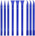 Car Crevice Cleaning Tool, 9 Pieces No-Scratch Plastic Scraper Tool for Tight Spaces, Multi-Use Small Paint Scraper Tool Sticker Remover for Kitchen, Crevices, Food, Paint, Labels, Oil Stains, Dirt by Mozeat+Lens