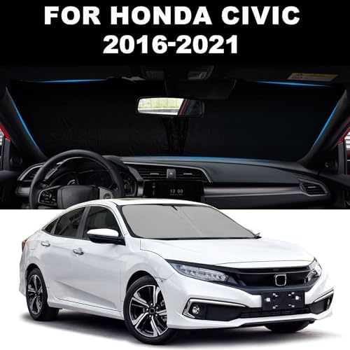 Foldable Front Windshield Sunshade fit for Honda Civic 2016-2021 - Image 2
