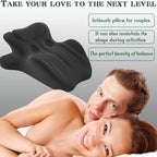 Arcova 27° Couples Pillow - Elevate Intimacy, Comfort & Support | Ergonomic Sweet Spot Pillow for All Positions | Memory Foam, Easy Clean + Free Sleep Mask & Earplugs,Green - Image 7
