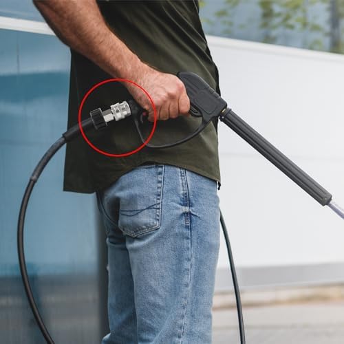 LIULO TOOL Pressure Washer Quick Connect Kit, Stainless Steel Quick Disconnect Kit, M22 14 mm Metric Male Thread Quick Connector, M22 Swivel to 3/8" Quick Connect (4 Pack) - Image 6