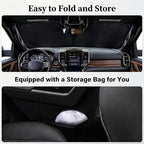 for Dodge RAM 2019-2025 2026 - Sunshade for Ultimate Heat & UV Protection, Foldable Front Windshield Sun Shade for RAM1500 2Dr RegularCab 4Dr QuadCab CrewCab MegaCab Pickup Sun Visor Car Accessories - Image 4