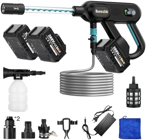Ikewzbk Cordless Pressure Washer Battery Powered, 1800 MAX PSI by Unknown