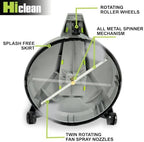 Hiclean 12" Electric Pressure Washer Surface Cleaner with Wheels, Grey - Image 4