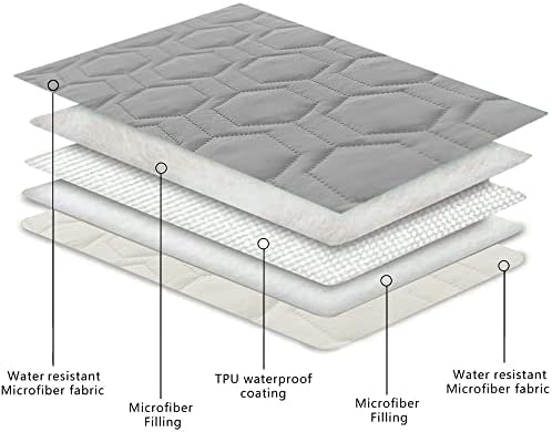 Waterproof Blanket Couch Cover for Dogs Non-Slip Pet Sofa Protector | Tcksstex Non-slip waterproof couch cover scratch resistant machine washable protects sofa bed car（52x82-Light Grey） - Image 4