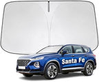 Windshield Sun Shade for Hyundai Santa Fe 2013-2023 Sunshade by YIZHUOMY