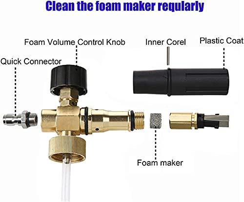 Tool Daily Short Pressure Washer Gun with Foam Cannon, 1/4" Quick Connect - Image 5