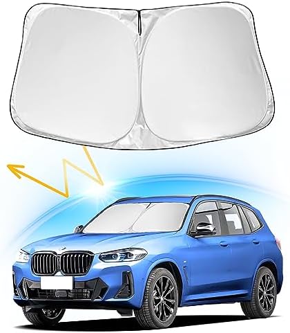 Windshield Sun Shade for BMW X5 2007-2018 Sunshade by YIZHUOMY