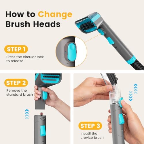 NEWBULIG Carpet and Upholstery Cleaner Machine Portable Carpet Shampooer - Image 5