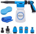 Blue Car Wash Foam Gun Sprayer Kit with Sponge & Towel, Snow Foam Blaster for Car & Garden Cleaning by Unknown