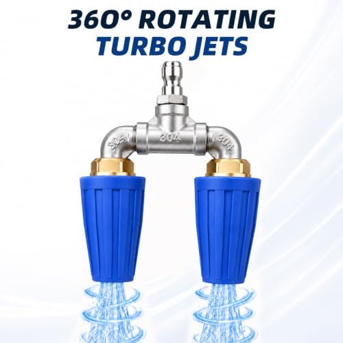 Dual Turbo Nozzle Pressure Washer, 1/4-Inch Quick Connect, 4000 PSI - Image 3