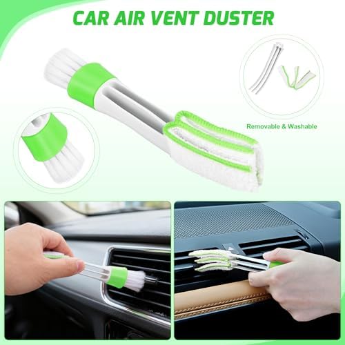 Nilight 15PCS Car Detailing Kit for Interior Exterior Car Care, Green - Image 7