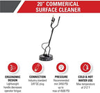 Simpson 20" Industrial Pressure Washer Surface Cleaner, Hot Water, 80182 - Image 2