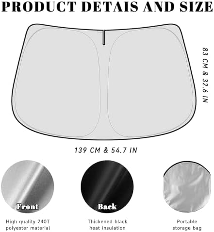 Car Windshield Sun Shade for Honda 2016-2021 Civic Accessories (OEM Design) Reflective Foldable Heat Insulation Sunshade for Ultimate Protection - Image 5