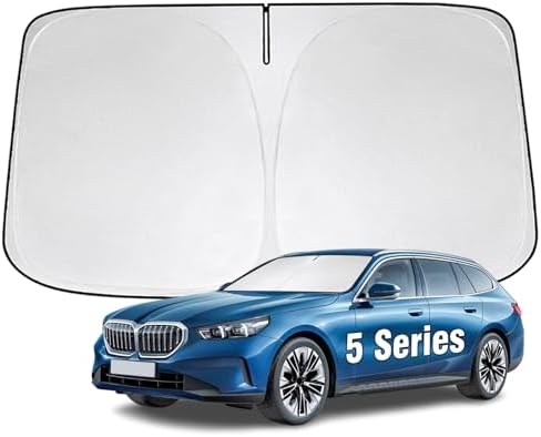Windshield Sun Shade for BMW 5 Series 2024-2026 Sunshade by YIZHUOMY