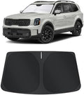 TINGLU Sun Shade for Kia Telluride 2020-2024 2025 Accessories Windshield Sun Shade Window Shade UV Rays Protection Sun Visor Cover with Steering Wheel Sunshade Storage Bag by TINGLU