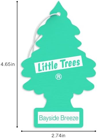 LITTLE TREES Car Air Freshener | Hanging Tree Provides Long Lasting Scent for Auto and Home | 24 Air Fresheners |Bayside Breeze - Image 6