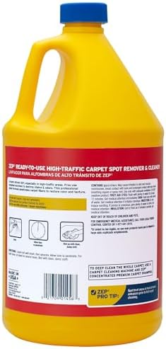 Zep High Traffic Carpet Cleaner - 1 Gallon - Penetrating Formula Removes Deep Stains. Make High-Traffic Areas Look New Again (Pack of 4) - Image 3