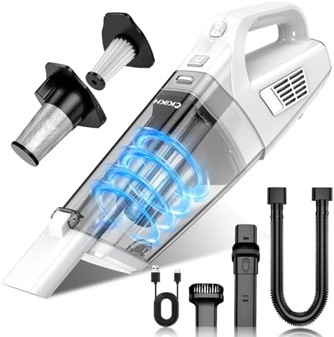 CKIKH Handheld Vacuum Cordless, 15000PA Hand Held Car Vacuum Cleaner by CKIKH