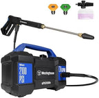 Westinghouse ePX3100v Electric Pressure Washer, 2100 Max PSI 1.76 Max GPM, Built-in Carry Handle, Detachable Foam Cannon, Pro-Style Steel Wand, 3-Nozzle Set, for Cars/Fences/Driveways/Home/Patios by Unknown