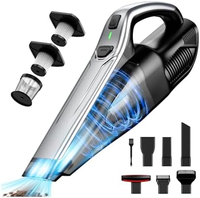 Car Vacuum Handheld Vacuum Cordless: 6-in-1 Portable Mini Vacuum Cleaner by Unknown