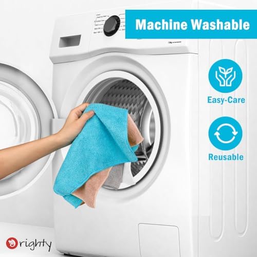 Orighty Microfiber Cleaning Cloth, Cleaning Rags, 12 Pack, 12x11 in, White - Image 7