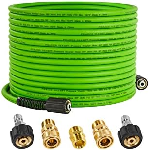 PWACCS Pressure Washer Hose, 50 FT x 1/4", 3600 PSI, M22 Fittings by PWACCS