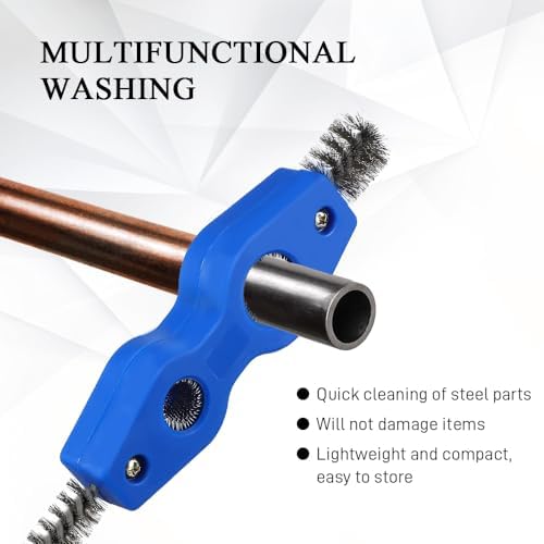 4 in 1 Car Battery Cleaning Brush, Battery Terminal Cleaner, Anti-Rust Auto Battery Cleaner with Steel Wire, Car Accessories Vehicle Machine Parts Clean Tools for Most Vehicles (Blue) - Image 3
