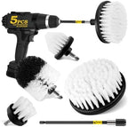 Holikme 5Pack Drill Brush Set with Extension for Car & Bath Detailing by Holikme