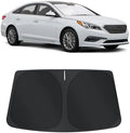 TINGLU Sun Shade for Hyundai Sonata Sedan 2015-2019 Accessories Windshield Sun Shade Window Shade UV Rays Protection Sun Visor Cover with Steering Wheel Sunshade Storage Bag by TINGLU
